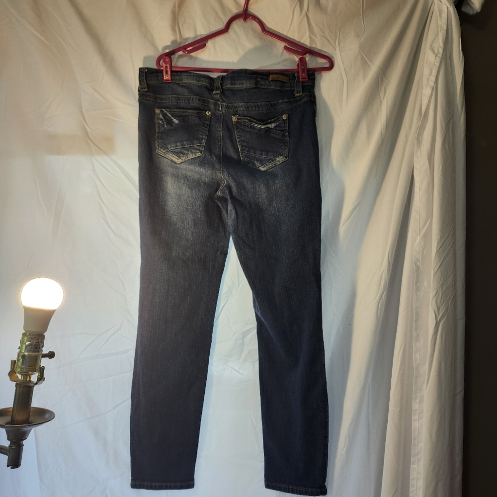 Ariya Dark Blue Straight Leg Jeans